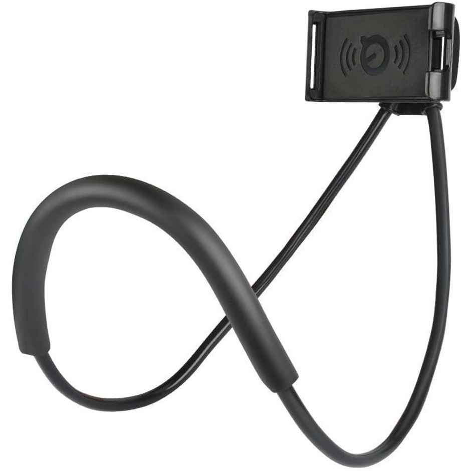 Sounce Lazy Neck 360 Rotating Flexible Holder-Stand | Compatible with 4-7 Inch Smartphones | Black