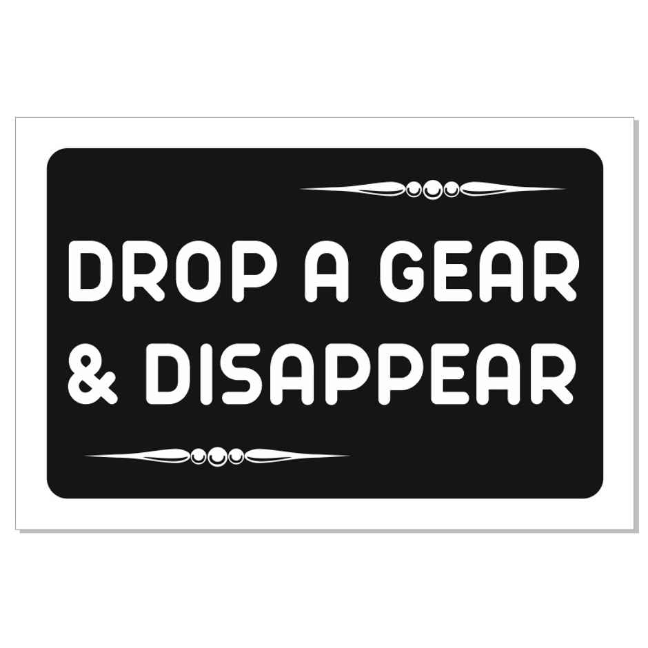 Samsidhi Auto Drop a Gear Car Sticker