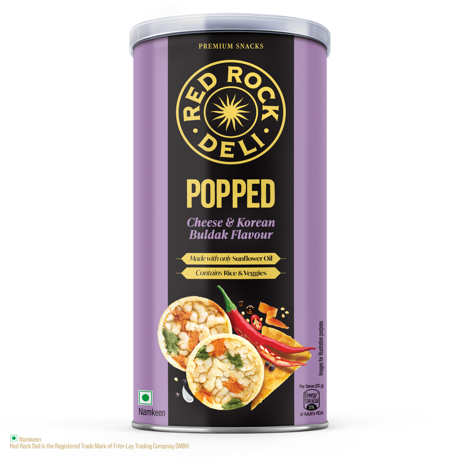 Red Rock Deli Cheese & Korean Buldak Flavour Chips