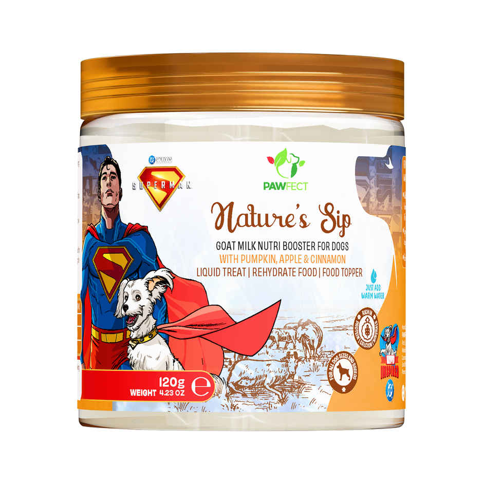 Pawfect Nature's Sip Sip Goat Milk Powder with Pumpkin, Apple & Cinnamon for Dogs