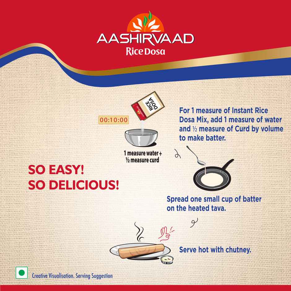 Aashirvaad Instant Mix Rice Dosa