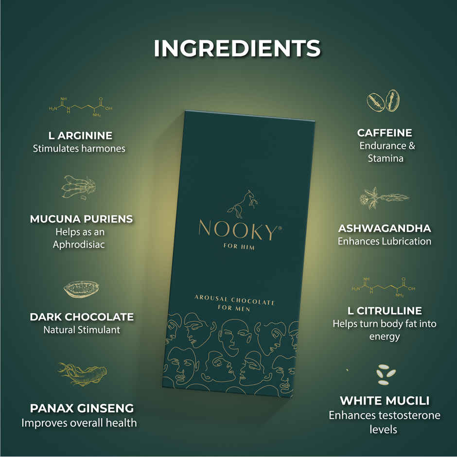Nooky Him Aphrodisiac Intimacy Chocolate for Men
