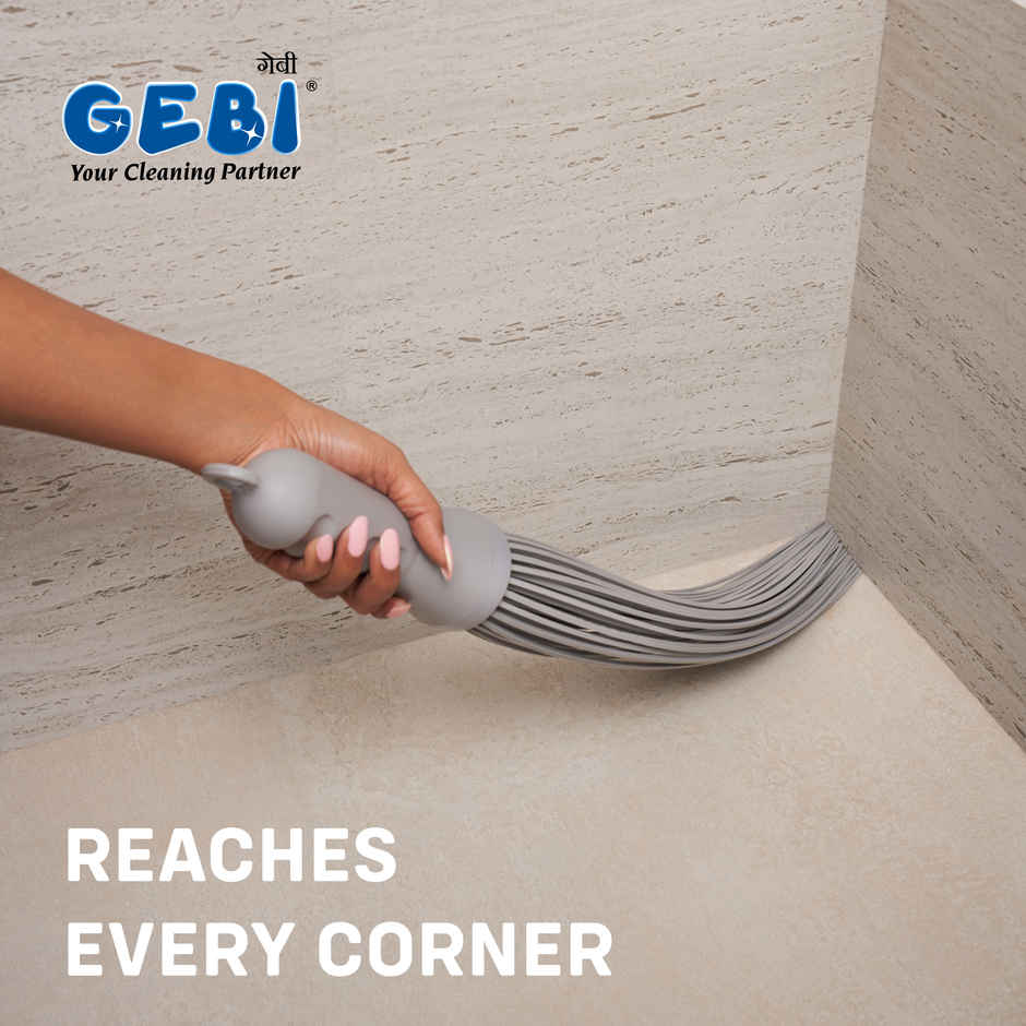 GEBI Smart Kharata Plastic Broom | Regular | 60 Sticks