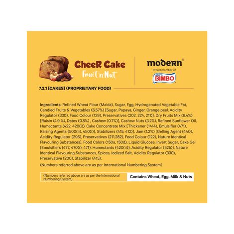 Modern Fruit N Nut Cake