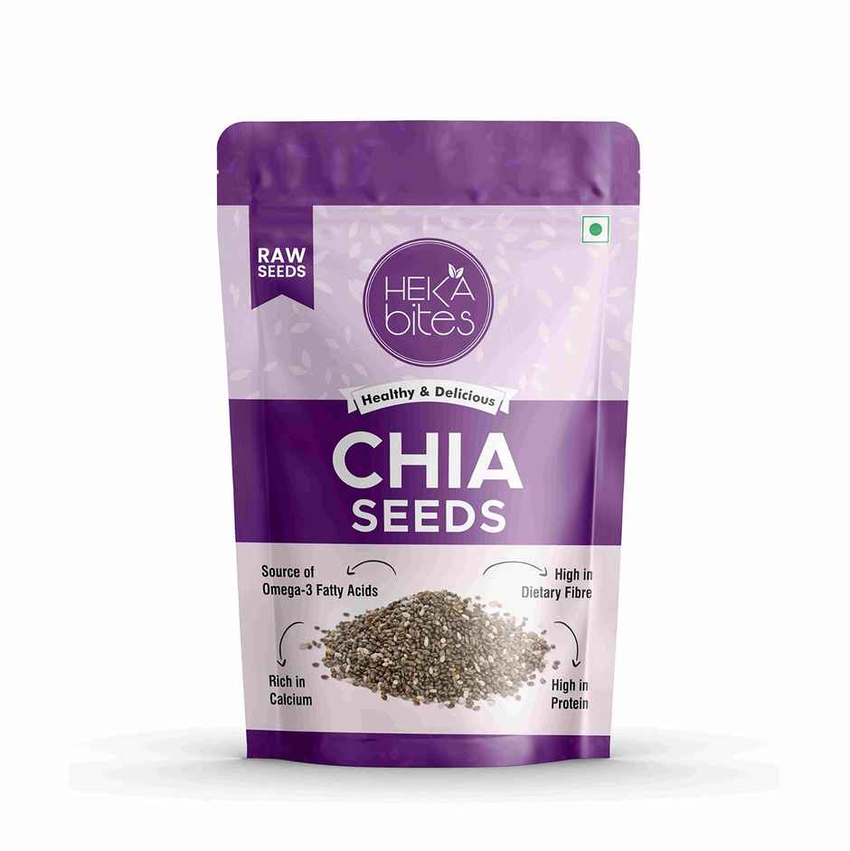 Heka Bites Raw Chia Seeds | Premium Seeds | Weight Loss Source of Omega -3 & Calcium