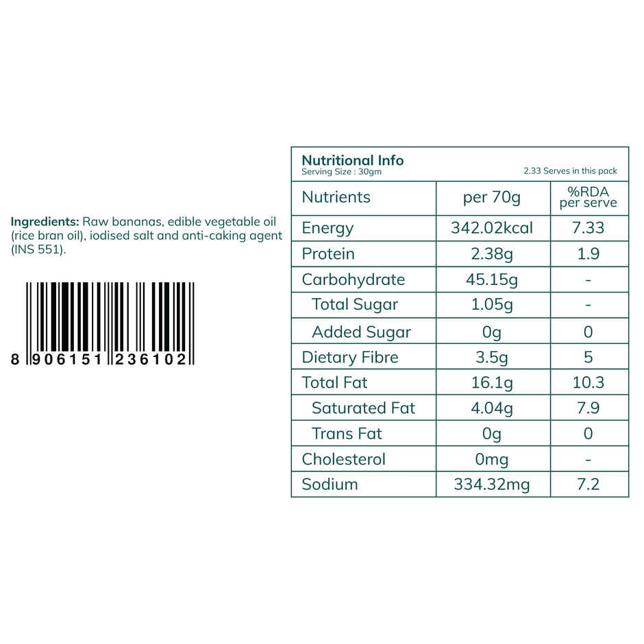 Snackible Salted Banana chips