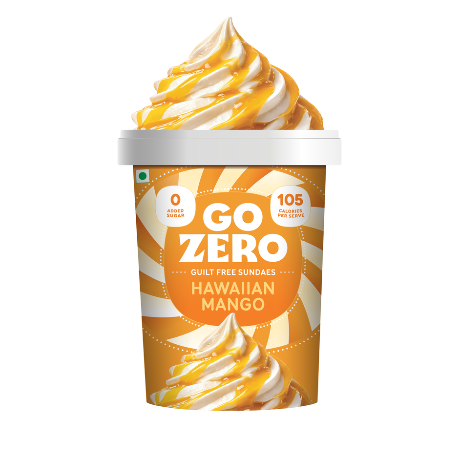 Go Zero Hawaiian Mango Sundae Guilt Free Ice cream Tub