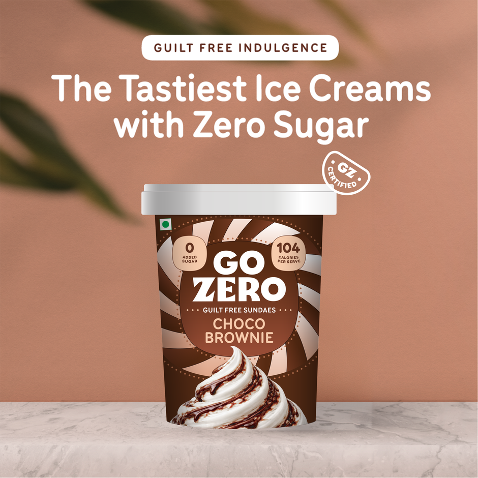 Go Zero Choco Brownie Sundae Guilt Free Ice Cream Tub