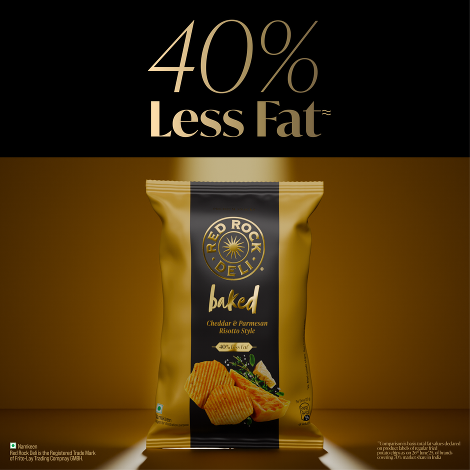 Red Rock Deli Cheddar & Parmesan Risotto Style Flavour Baked Chips