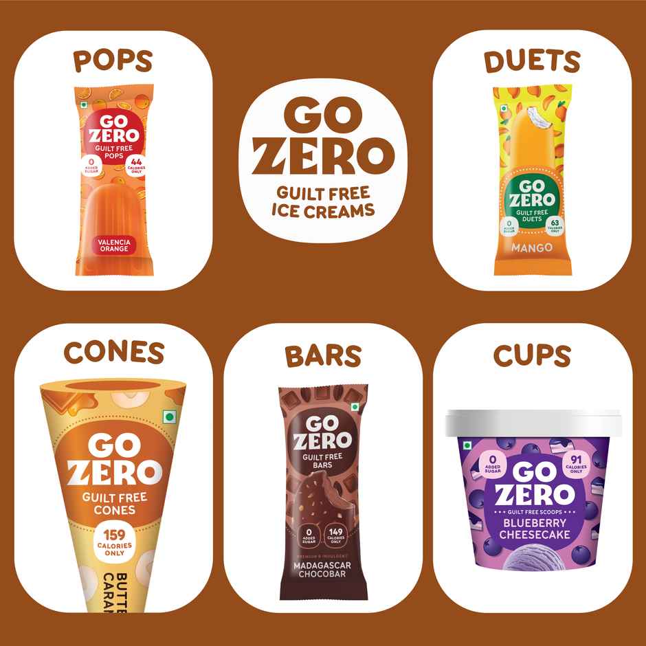 Go Zero Mocha Fudge Brownie Guilt Free Ice Cream Tub