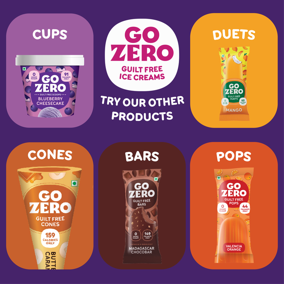 Go Zero Blueberry Guilt Free Ice Cream Pastry