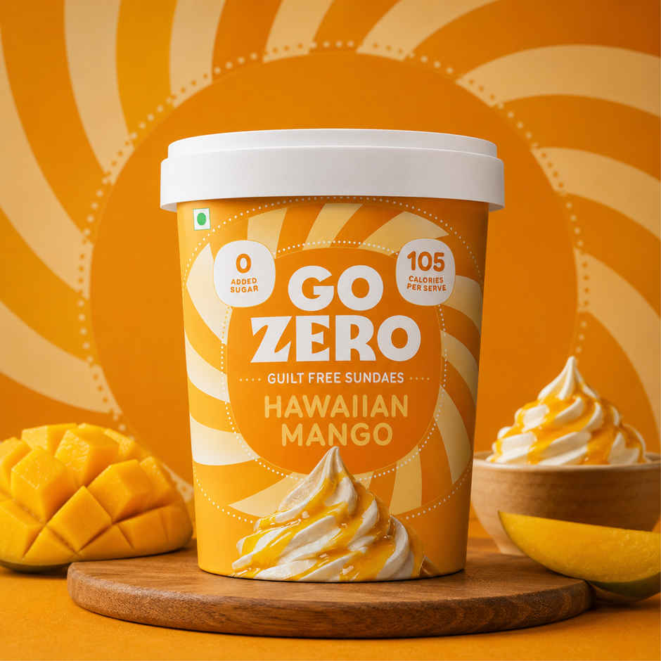 Go Zero Hawaiian Mango Sundae Guilt Free Ice cream Tub