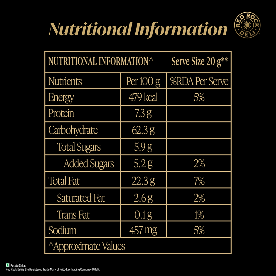 Red Rock Deli Basil Thai Sweet Chilli Flavour Kettle Chips