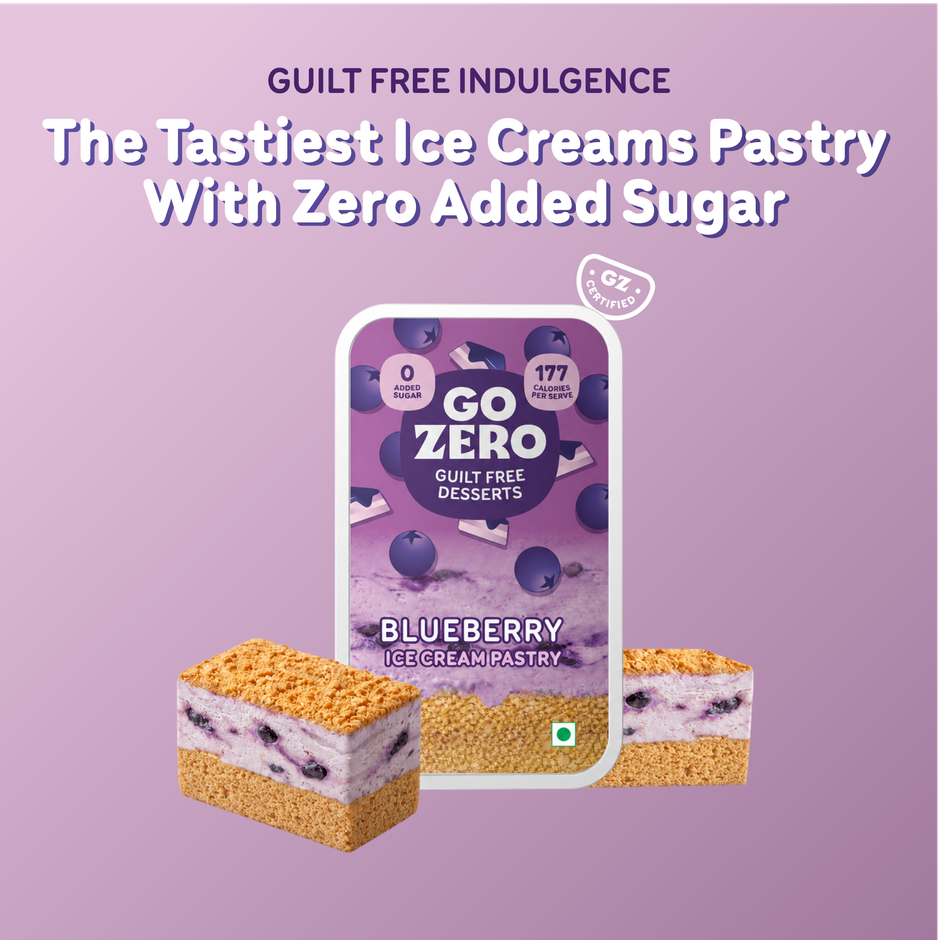 Go Zero Blueberry Guilt Free Ice Cream Pastry