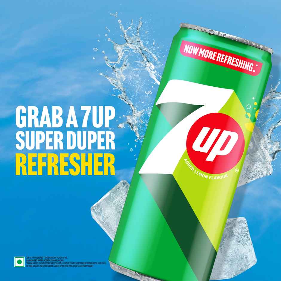 7 Up Lemon Soft Drink Can | Carbonated Beverage