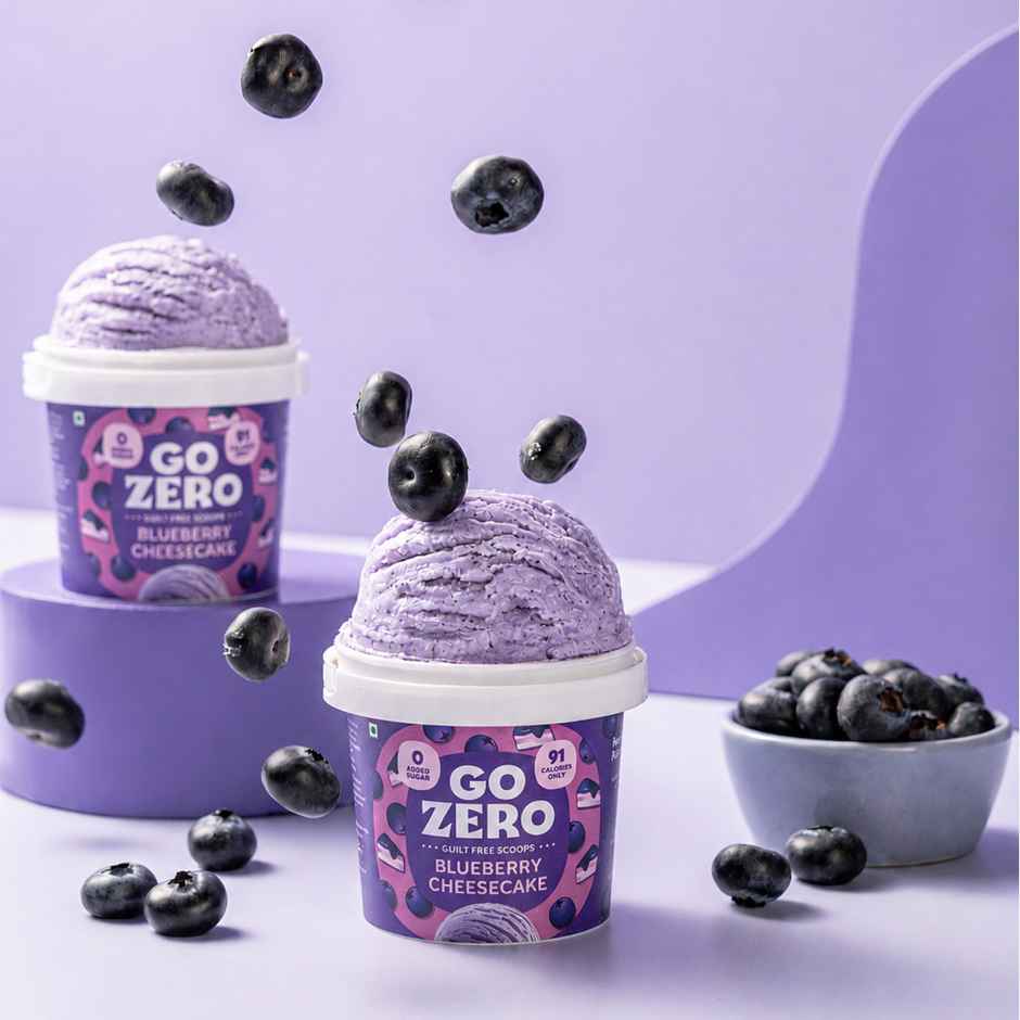Go Zero Blueberry Cheesecake Guilt Free Ice Cream Cup