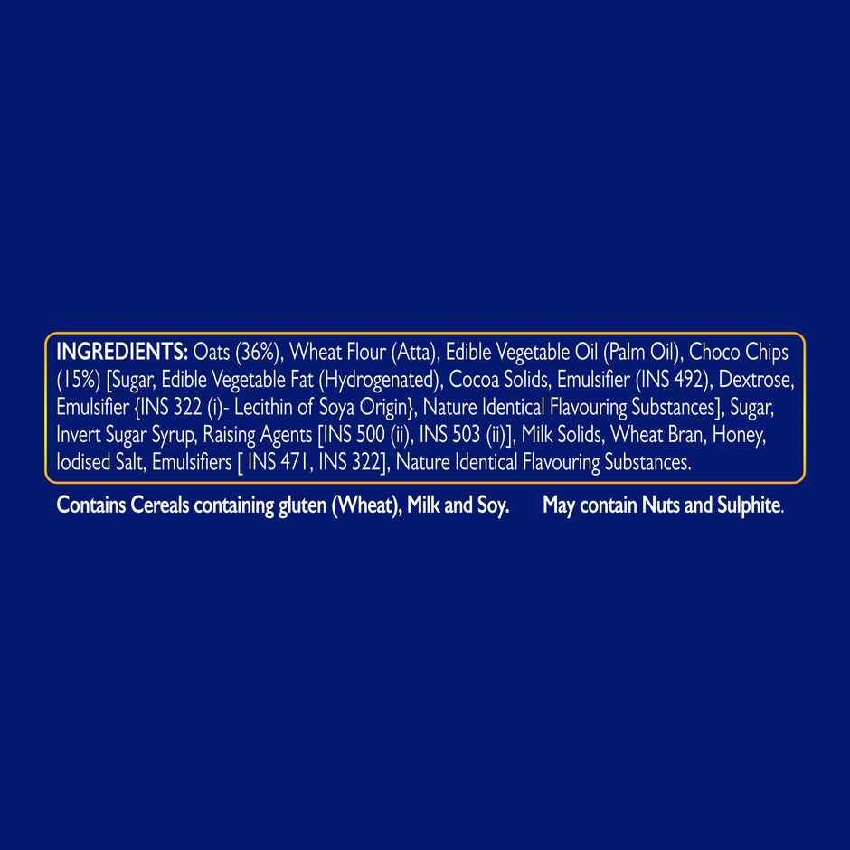 McVitie's Hobnobs Oats Chocochip Cookies | 0% Maida & 36% Oats