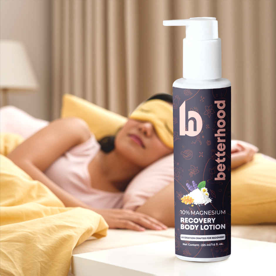 Betterhood 10% Magnesium Recovery Body Lotion for Sleep Support