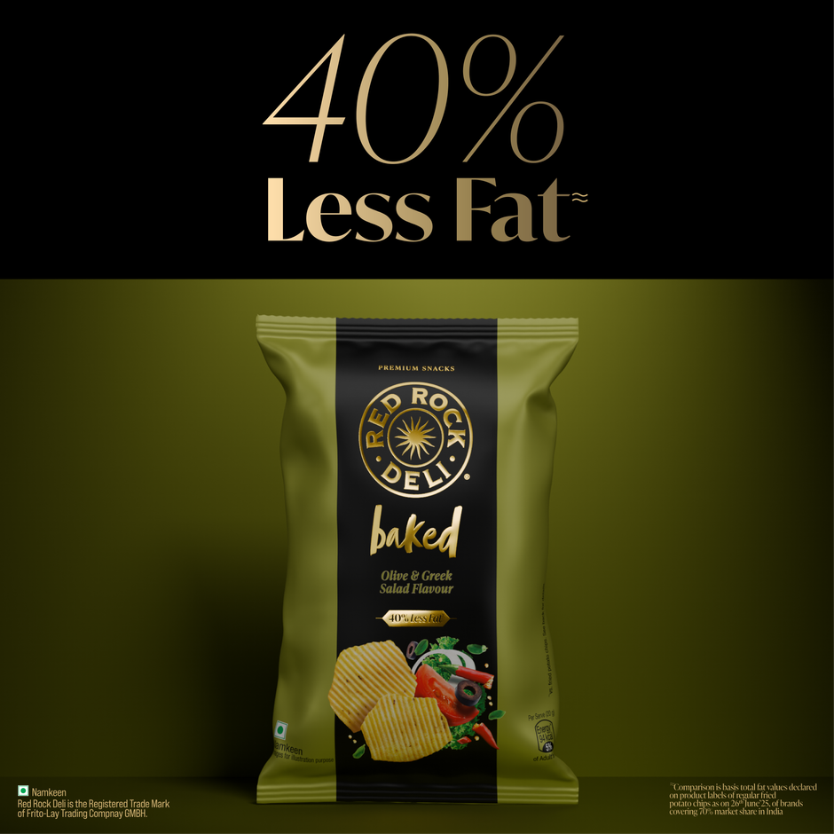 Red Rock Deli Olive & Greek Salad Flavour Baked Chips