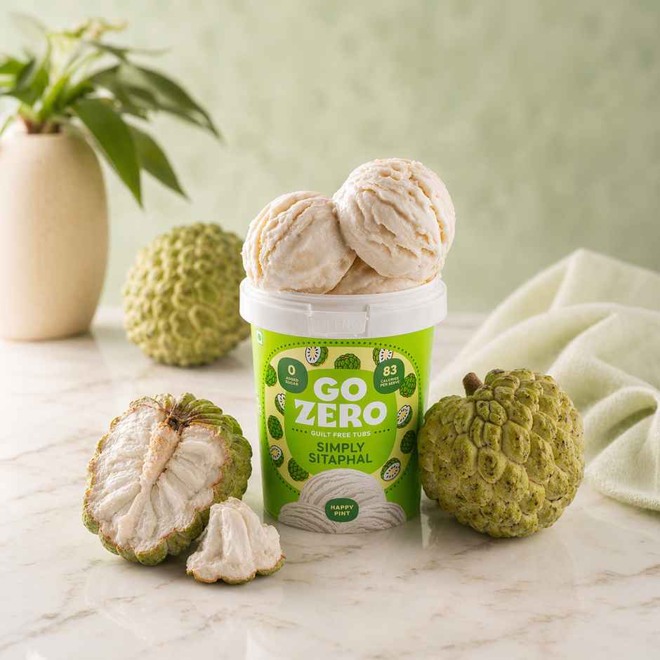 Go Zero Simply Sitaphal Guilt Free Ice Cream Tub