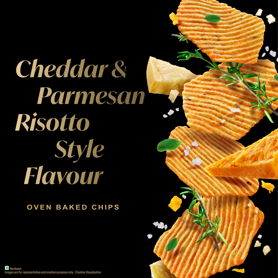 Red Rock Deli Cheddar & Parmesan Risotto Style Flavour Baked Chips