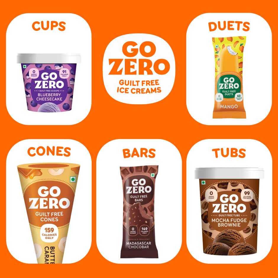 Go Zero Valencia Orange Guilt Free Fruit Pops
