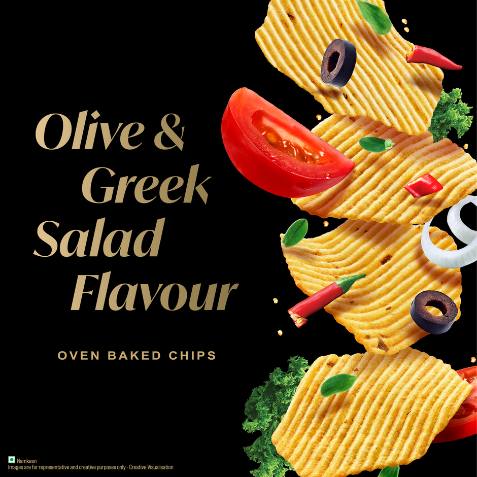 Red Rock Deli Olive & Greek Salad Flavour Baked Chips