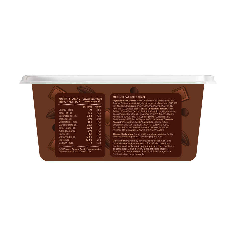 Go Zero Chocolate Guilt Free Ice Cream Pastry