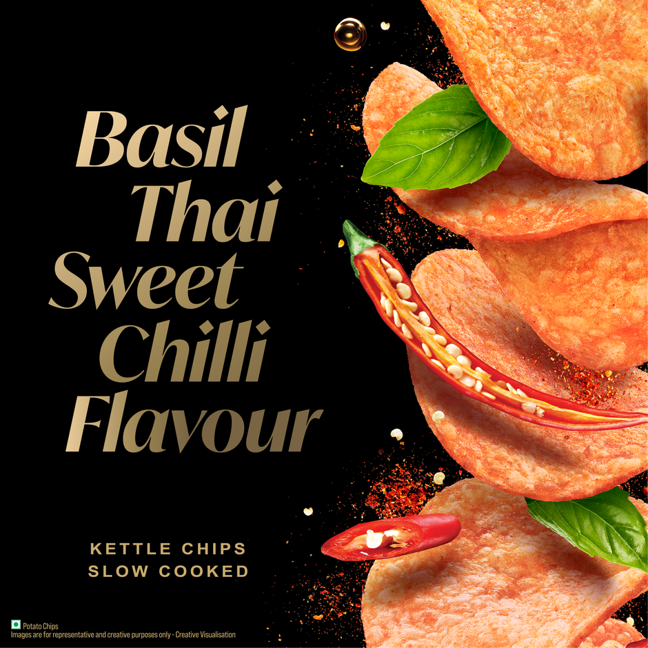 Red Rock Deli Basil Thai Sweet Chilli Flavour Kettle Chips