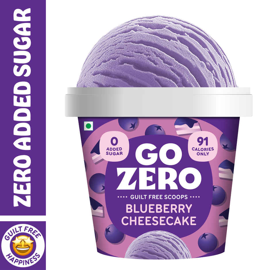 Go Zero Blueberry Cheesecake Guilt Free Ice Cream Cup