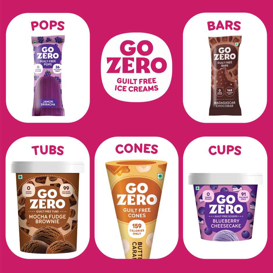 Go Zero Raspberry Duet Guilt Free Ice Cream Stick