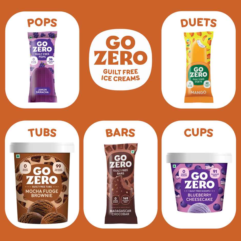 Go Zero Butterscotch Caramel Guilt Free Ice Cream Cone