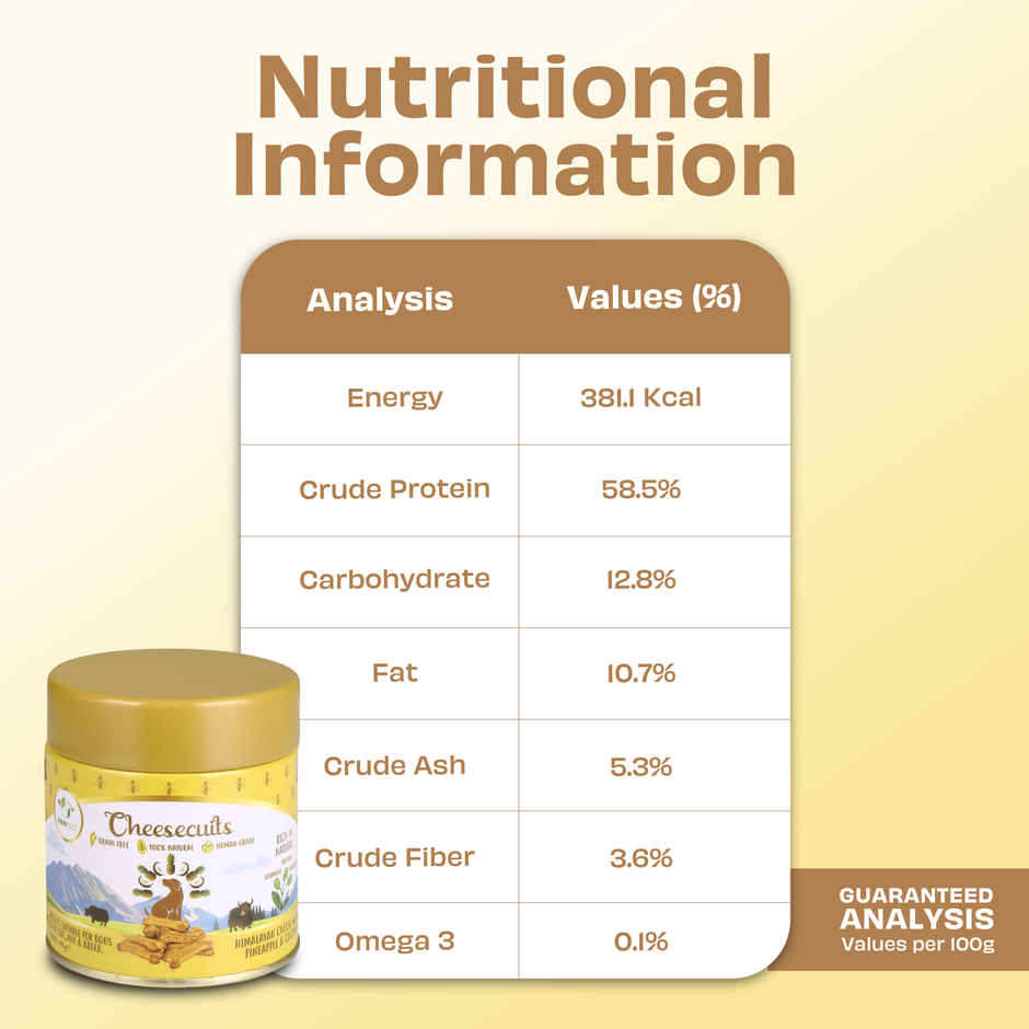 Pawfect Cheesecuits Cheese Biscuits with Pineapple, Coconut & Eggs Dog Training Treats