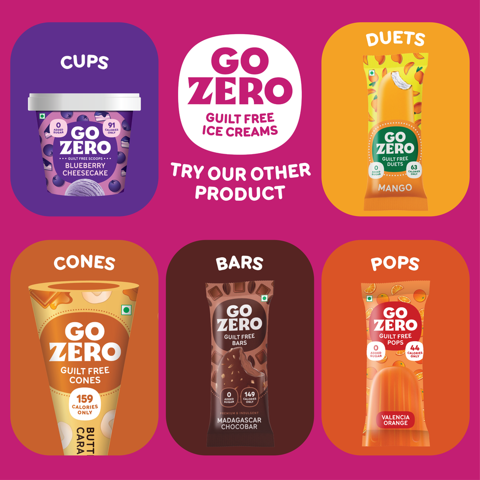 Go Zero Hawaiian Mango Sundae Guilt Free Ice cream Tub