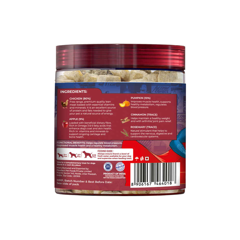 Pawfect Nature Feast Freeze-Dried Chicken Dog Training & Reward Treats with Pumpkin Spice