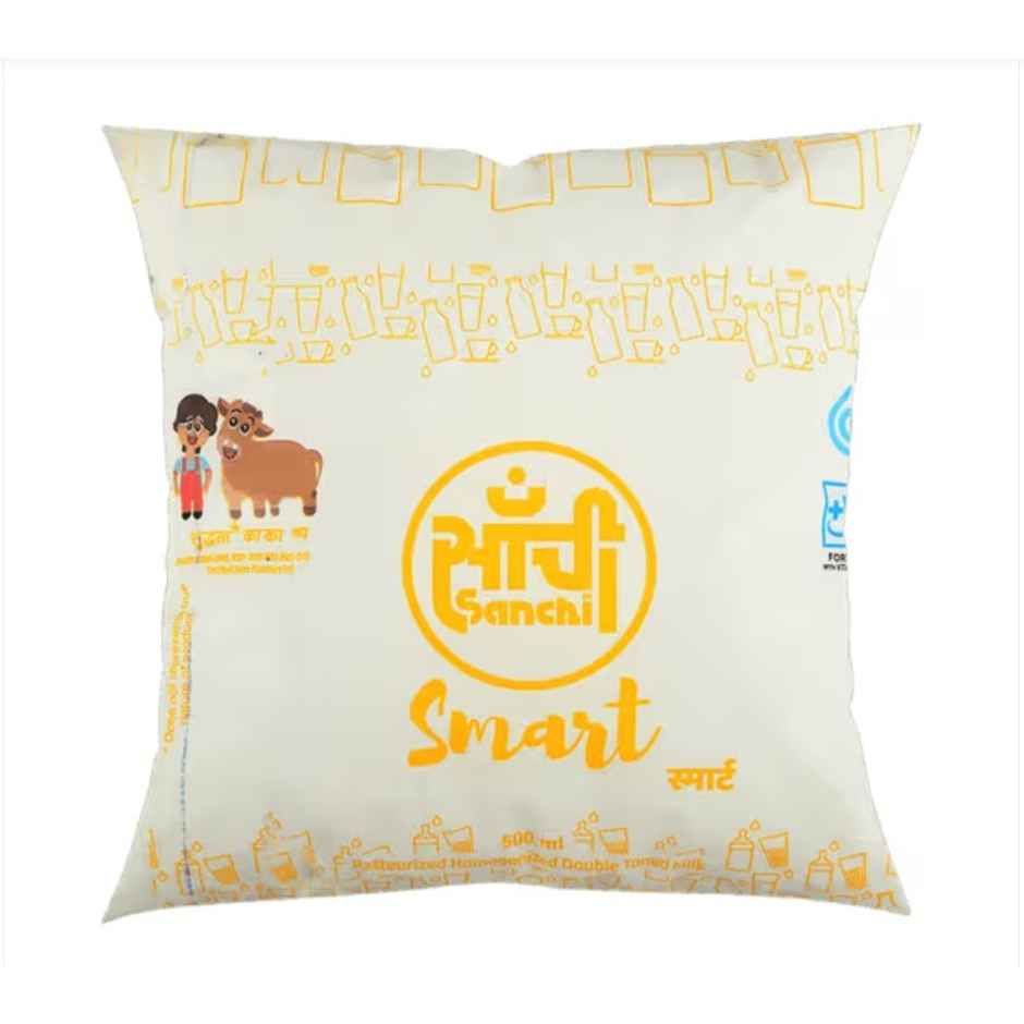 Sanchi Smart Double Toned Fresh Milk | Pouch