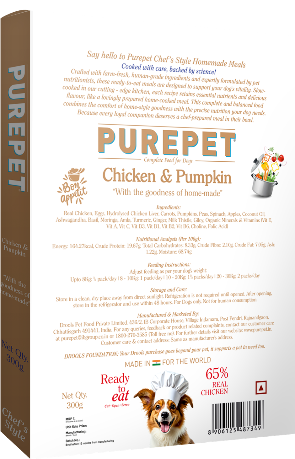 Purepet Chicken & Pumpkin Fresh Dog Food (Adults & Puppies)