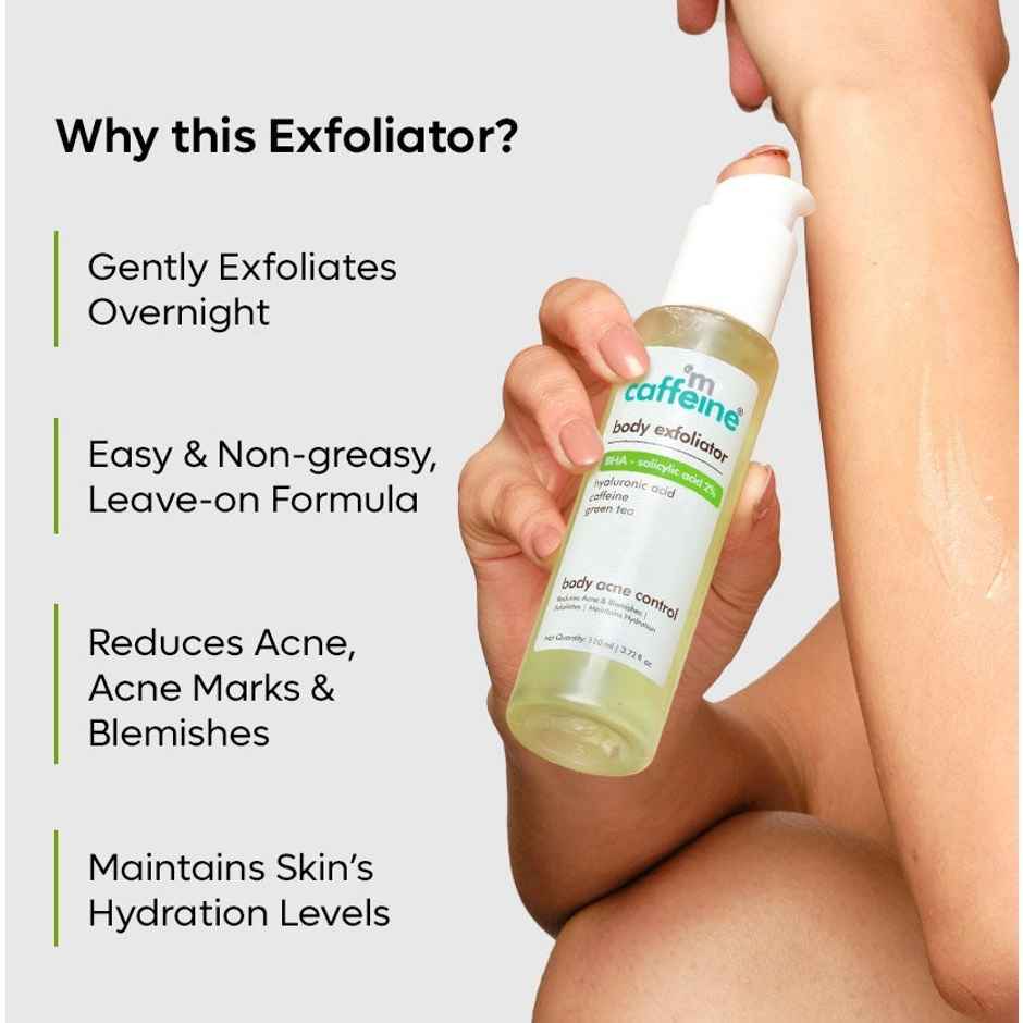 mCaffeine Body Exfoliator With 2% Bha Salicylic Acid & Green Tea
