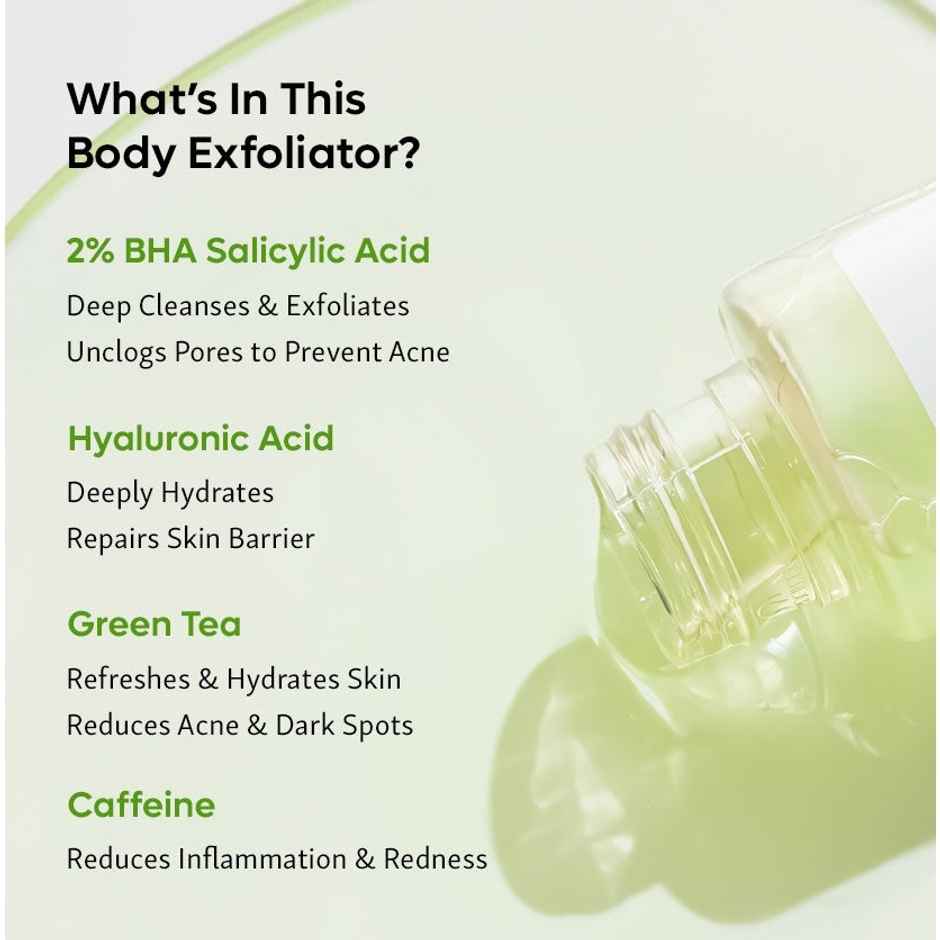 mCaffeine Body Exfoliator With 2% Bha Salicylic Acid & Green Tea