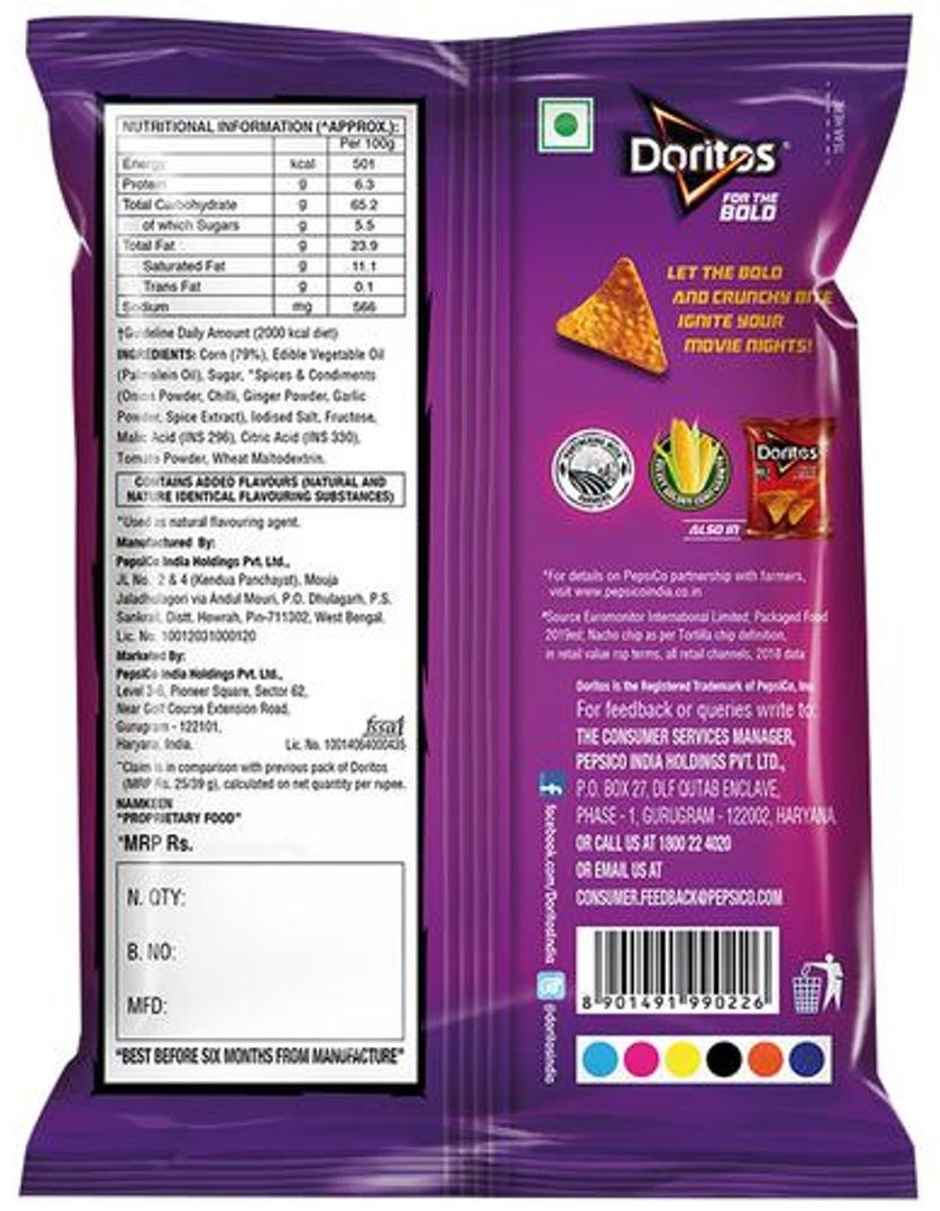 Doritos Nachos Sweet Chilli Flavour | Corn Chips