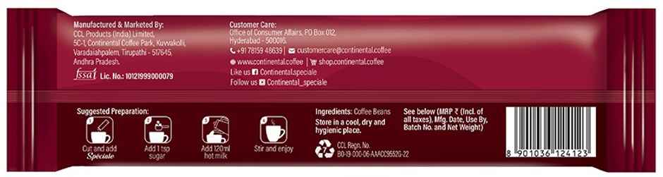 Continental Speciale Instant Coffee | Sachet