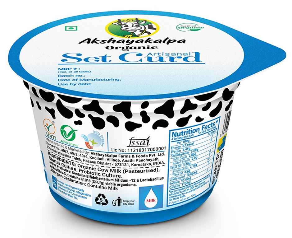 Akshayakalpa Artisanal Organic Set Curd Cup