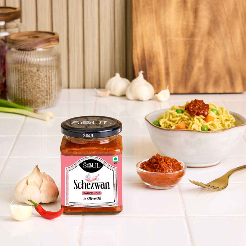 ADF Soul Schezwan Sauce, Dip In Olive Oil