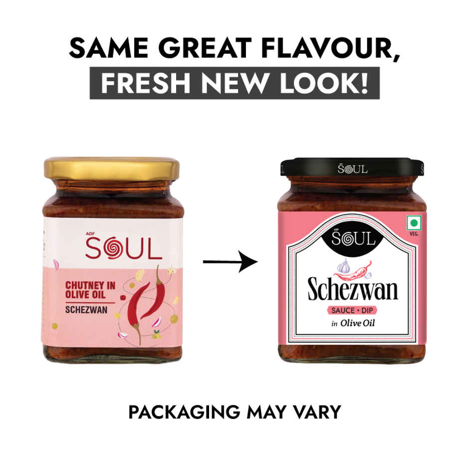 ADF Soul Schezwan Sauce, Dip In Olive Oil