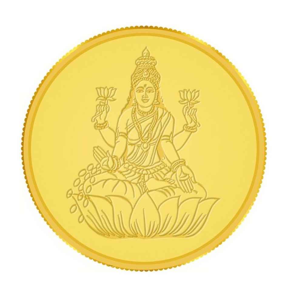 Malabar Gold & Diamonds 24K 999 Pure Gold Coin - Laxmi