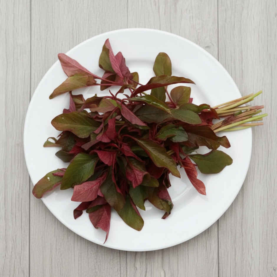 Spinach Red Ponnanganni - Cleaned, without roots