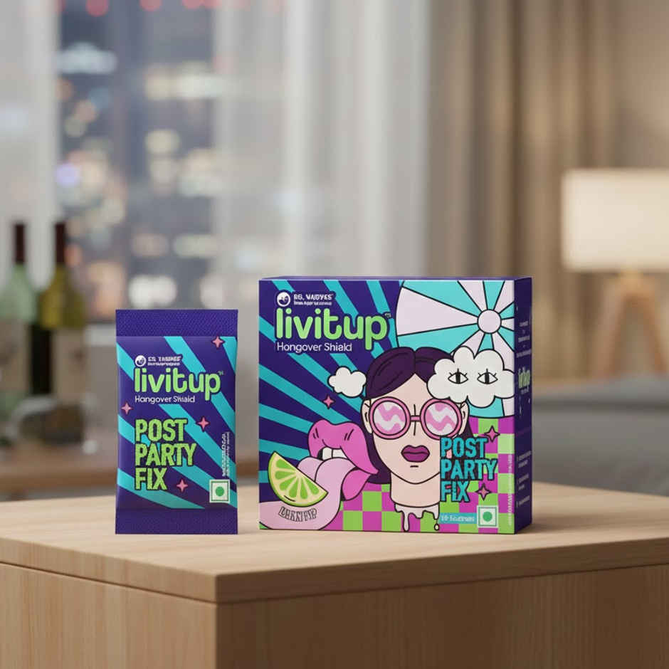 Dr. Vaidya's Livitup Post Party Fix | Helps Prevent Headache | Nausea & Acidity