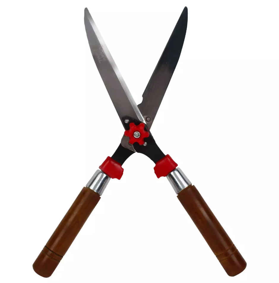 JetFire Hedge Shears for Gardening - 1 pc | Metal Hedge Pruner Shear Cutter with Wooden Handle