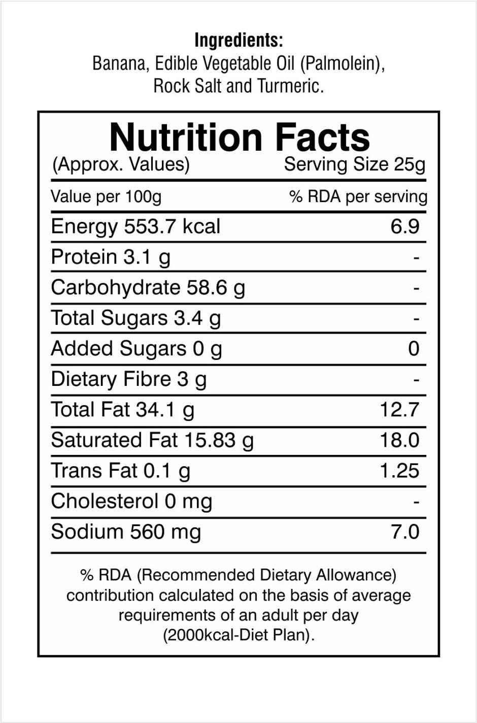 Modern Kitchens Banana Chips Salted | Crispy & Light