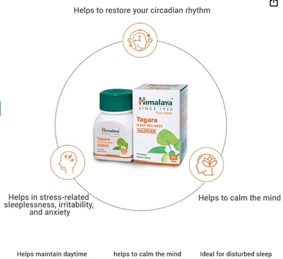 Himalaya Wellness Pure Herbs Tagara Tablet